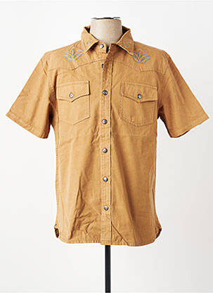 Chemise manches courtes poches beige IRON AND RESIN homme