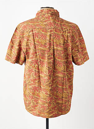 Chemise manches courtes imprimé fantaisie jaune IRON AND RESIN homme