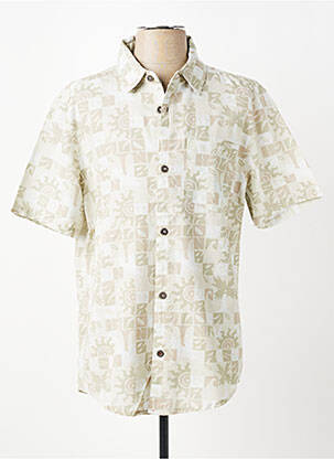 Chemise manches courtes imprimé fantaisie vert IRON AND RESIN homme