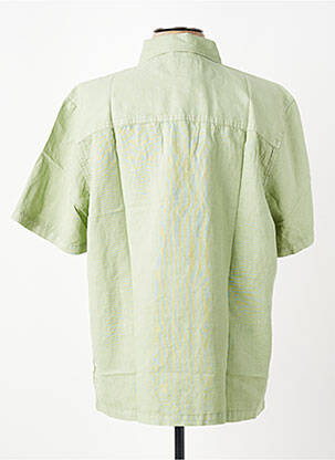 Chemise manches courtes coupe droite vert DAYTONA homme