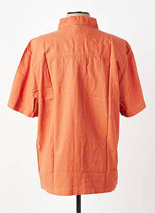 Chemise manches courtes coupe droite orange DAYTONA homme