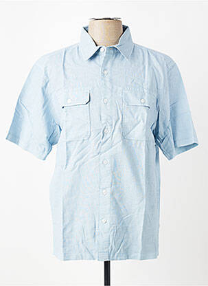 Chemise manches courtes coupe droite bleu DAYTONA homme