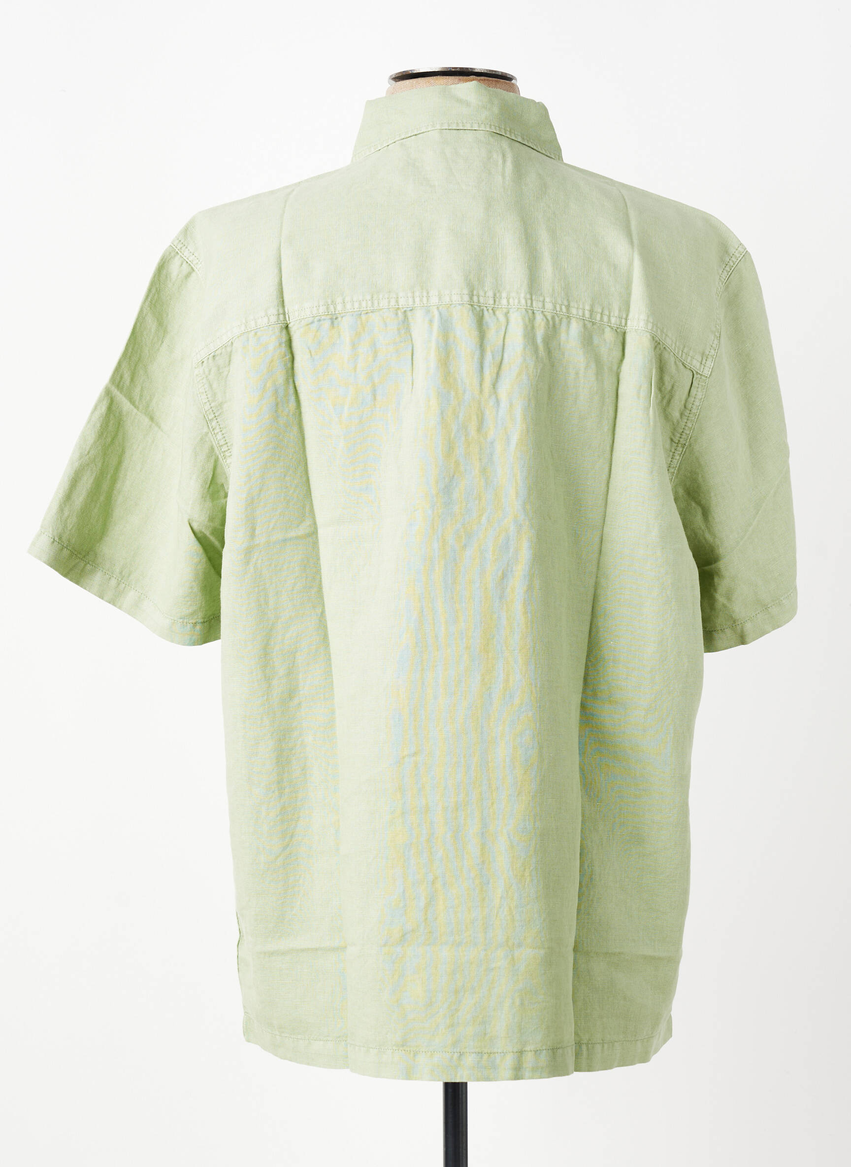 Chemise manches courtes coupe droite vert DAYTONA homme