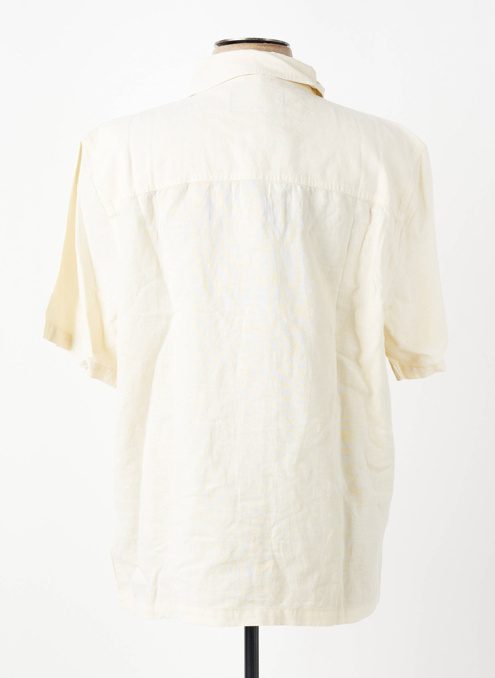 Chemise manches courtes coupe droite beige DAYTONA homme