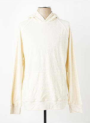 Sweat-shirt à capuche poches manches longues beige IRON AND RESIN homme