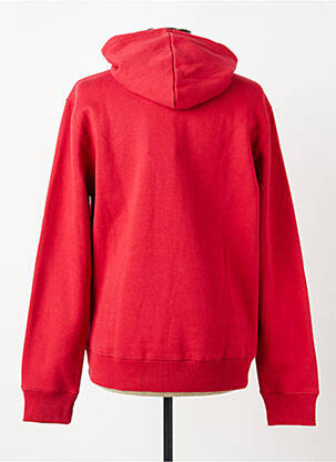 Sweat-shirt à capuche poches manches longues rouge DAYTONA homme
