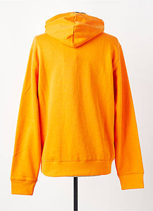 Sweat-shirt à capuche poches manches longues orange DAYTONA homme