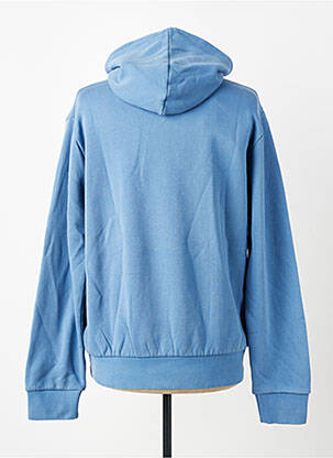 Sweat-shirt à capuche maille opaque manches longues bleu IRON AND RESIN homme