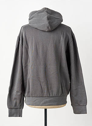 Sweat-shirt à capuche col rond manches longues gris IRON AND RESIN homme