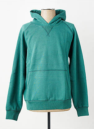 Sweat-shirt à capuche poches manches longues vert IRON AND RESIN homme
