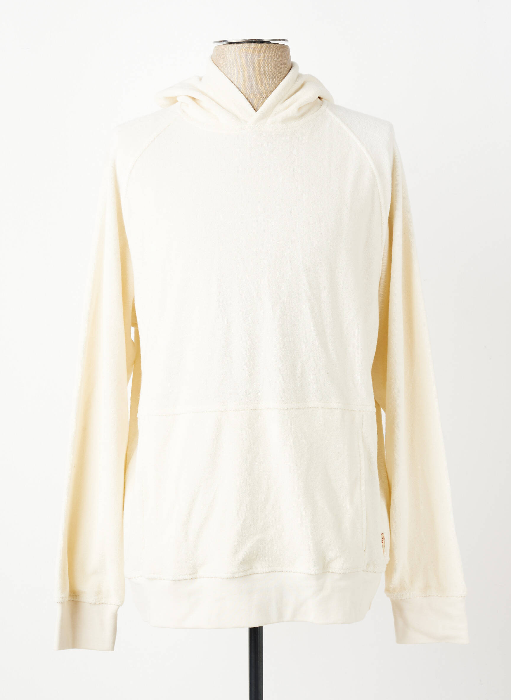 Sweat-shirt à capuche poches manches longues beige IRON AND RESIN homme