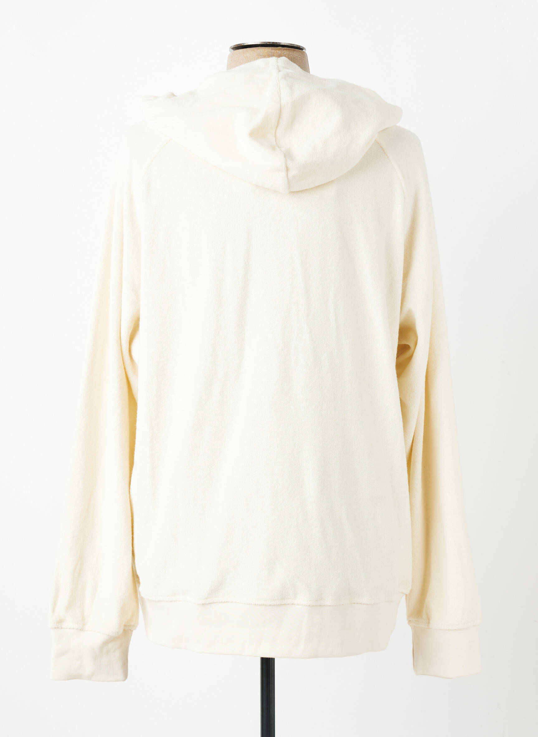 Sweat-shirt à capuche poches manches longues beige IRON AND RESIN homme