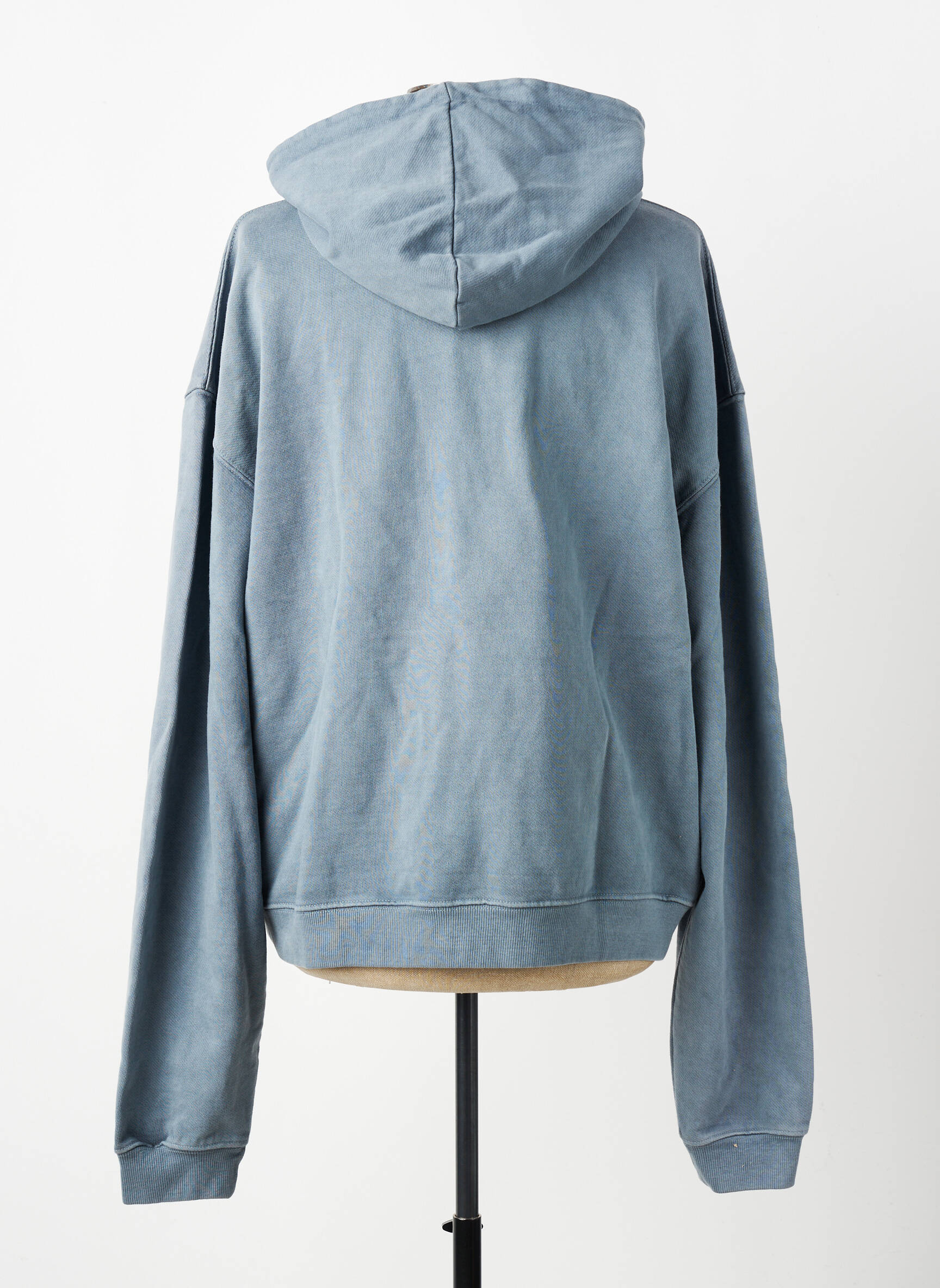 Sweat-shirt à capuche tissage jersey manches longues bleu DAYTONA homme