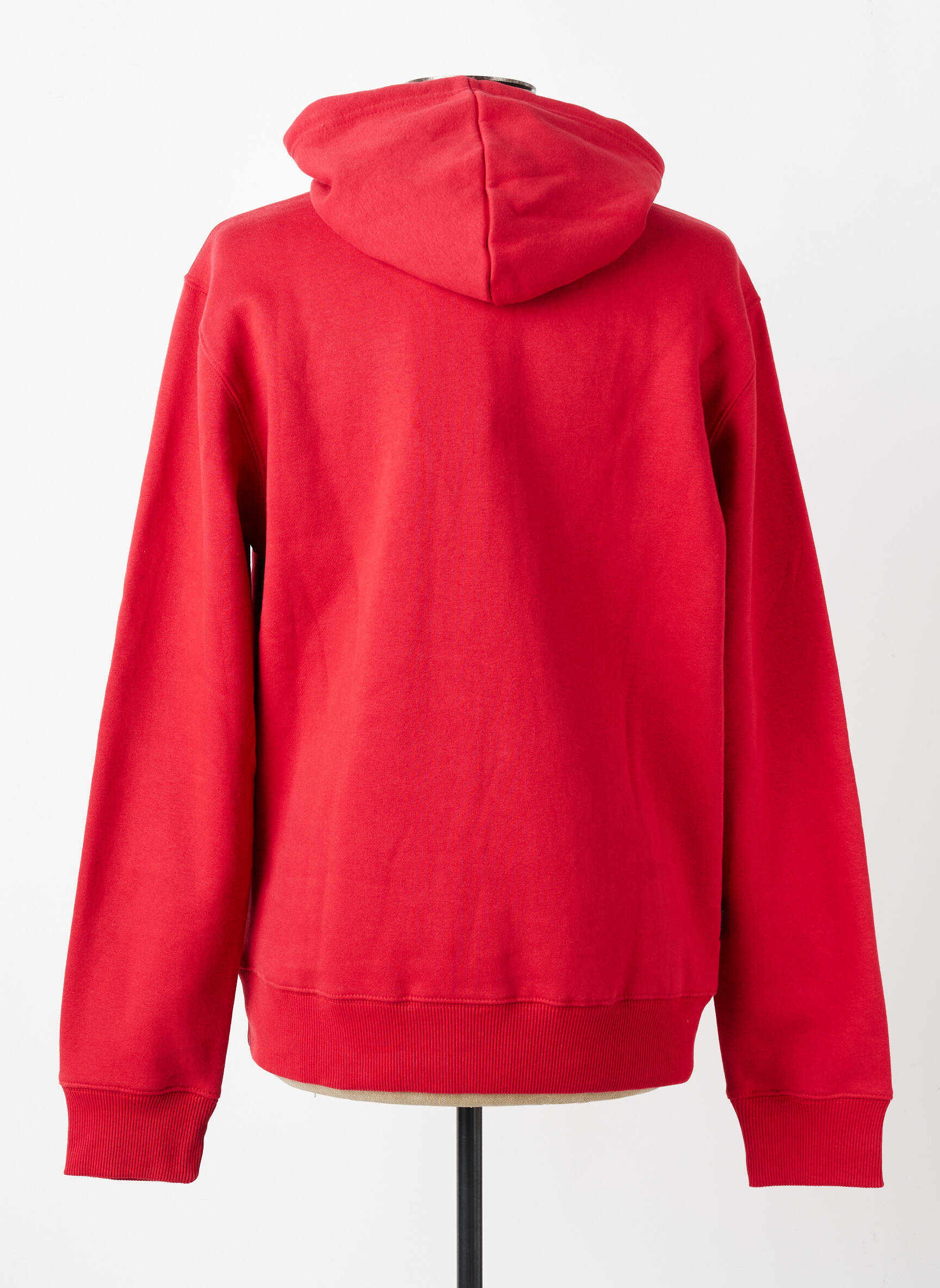 Sweat-shirt à capuche poches manches longues rouge DAYTONA homme