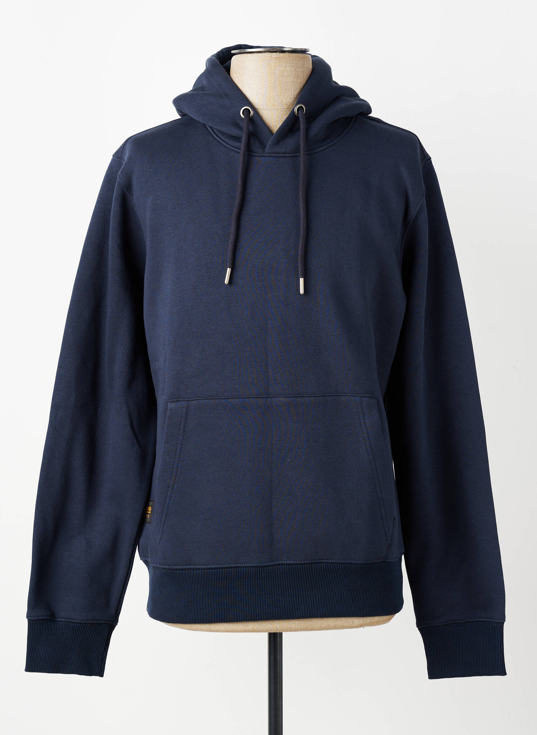 Sweat-shirt à capuche poches manches longues bleu DAYTONA homme