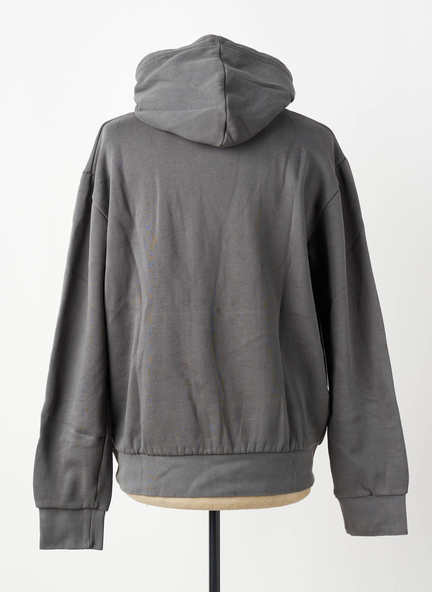 Sweat-shirt à capuche col rond manches longues gris IRON AND RESIN homme