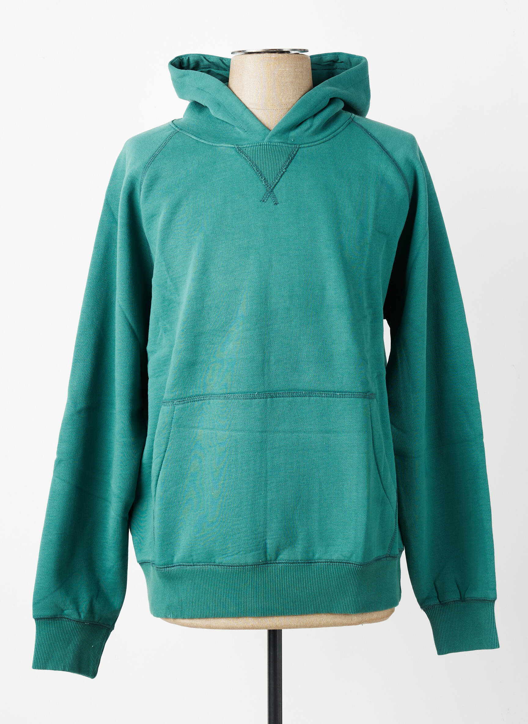 Sweat-shirt à capuche poches manches longues vert IRON AND RESIN homme