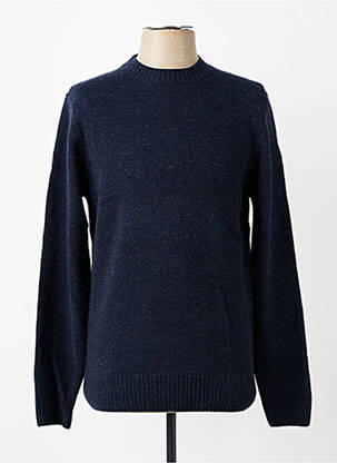 Pull col rond manches longues bleu DAYTONA homme