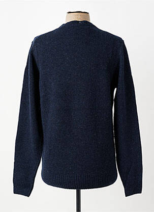 Pull col rond manches longues bleu DAYTONA homme