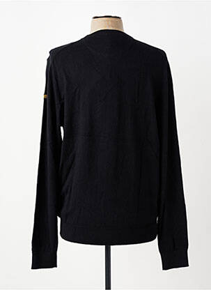 Pull col v manches longues noir DAYTONA homme