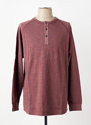 T-shirt coupe droite manches longues marron IRON AND RESIN homme