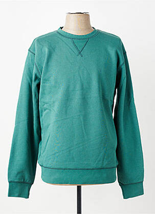 Sweat-shirt manches longues manches longues vert fonce IRON AND RESIN homme