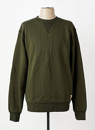Sweat-shirt manches longues manches longues vert IRON AND RESIN homme
