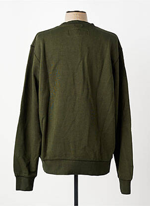 Sweat-shirt manches longues manches longues vert IRON AND RESIN homme