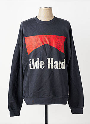Sweat-shirt stretch manches longues bleu IRON AND RESIN homme