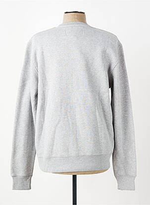 Sweat-shirt broderie manches longues gris DAYTONA homme