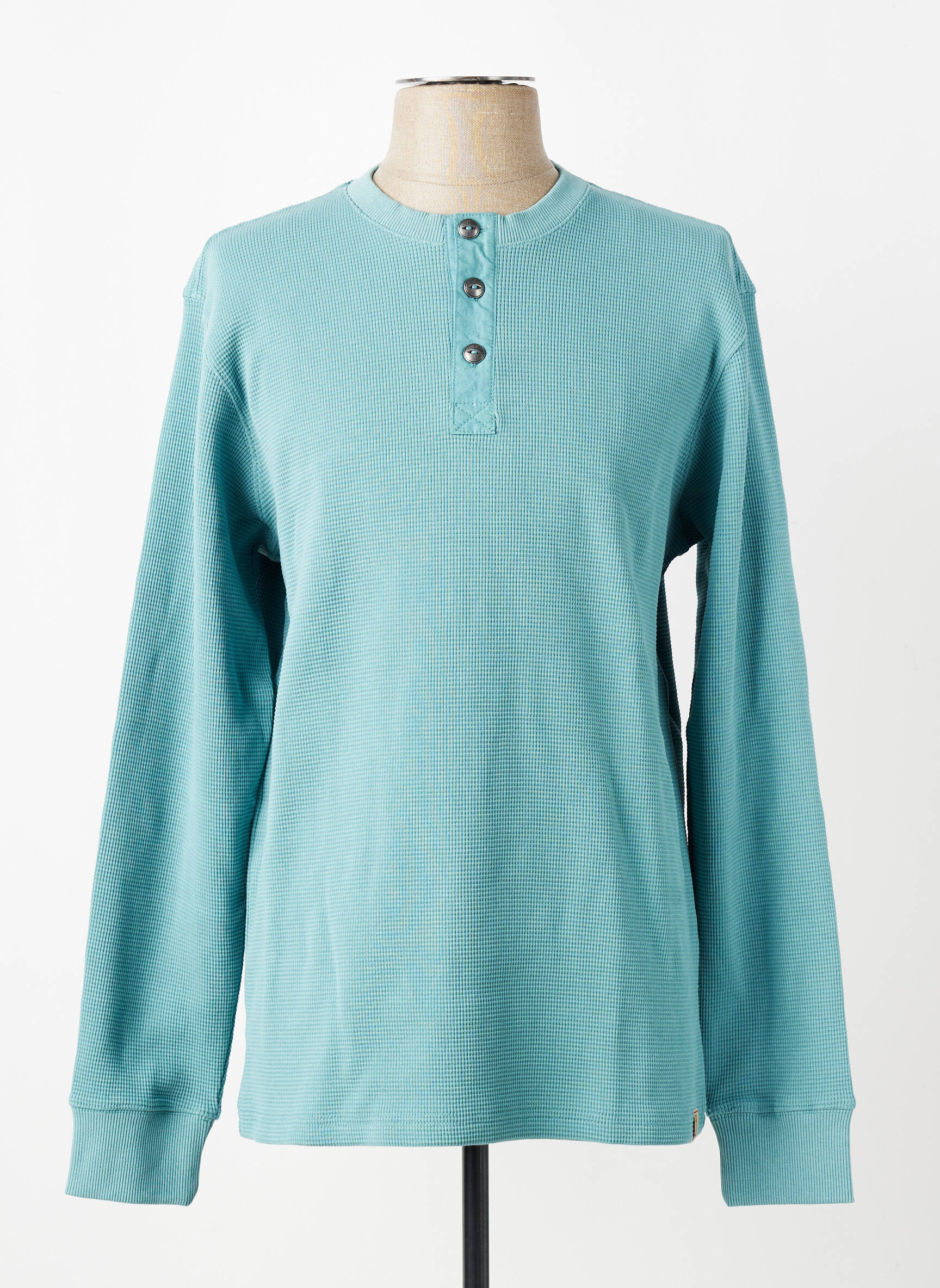 T-shirt coupe droite manches longues bleu IRON AND RESIN homme