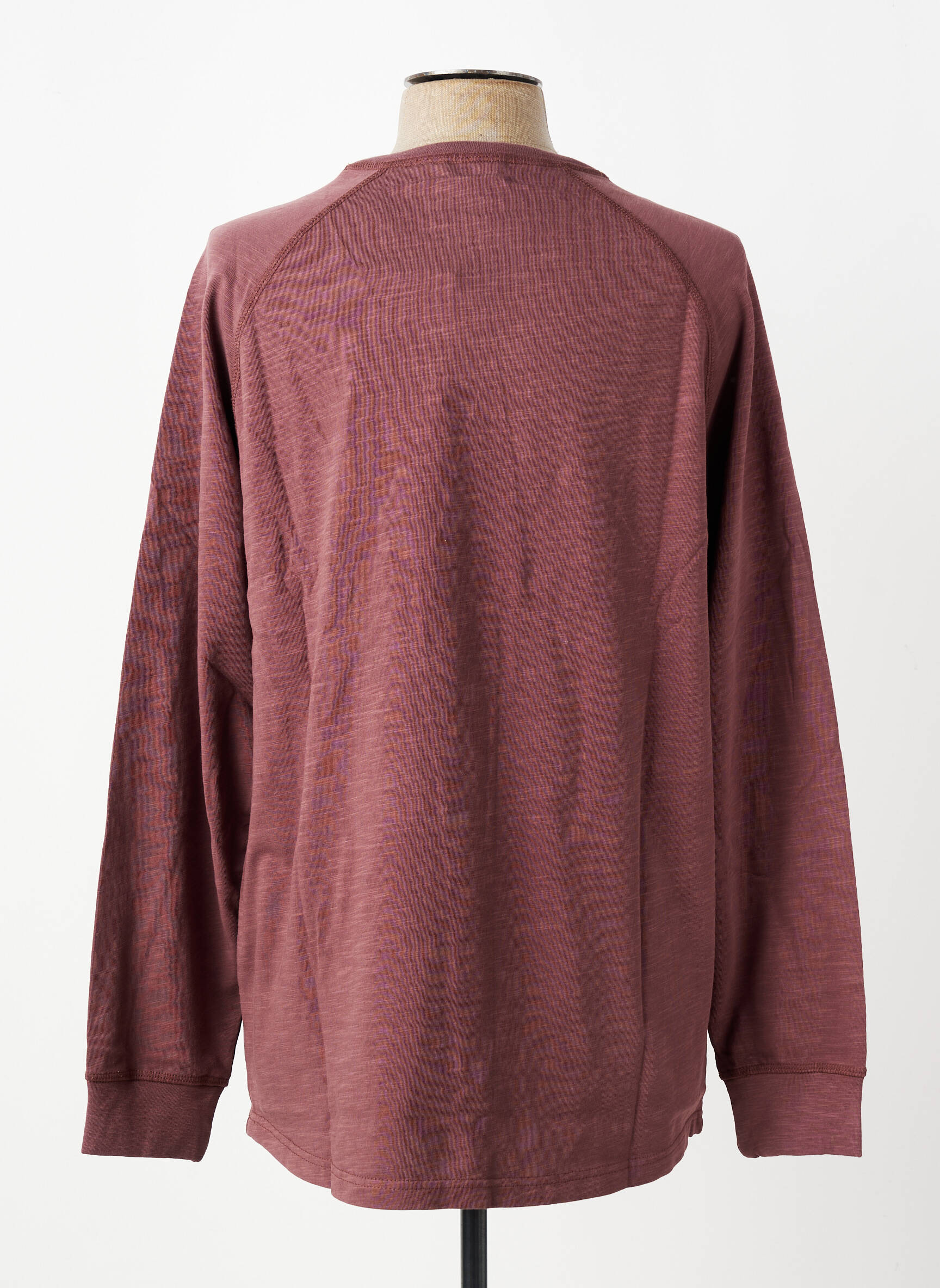 T-shirt coupe droite manches longues marron IRON AND RESIN homme