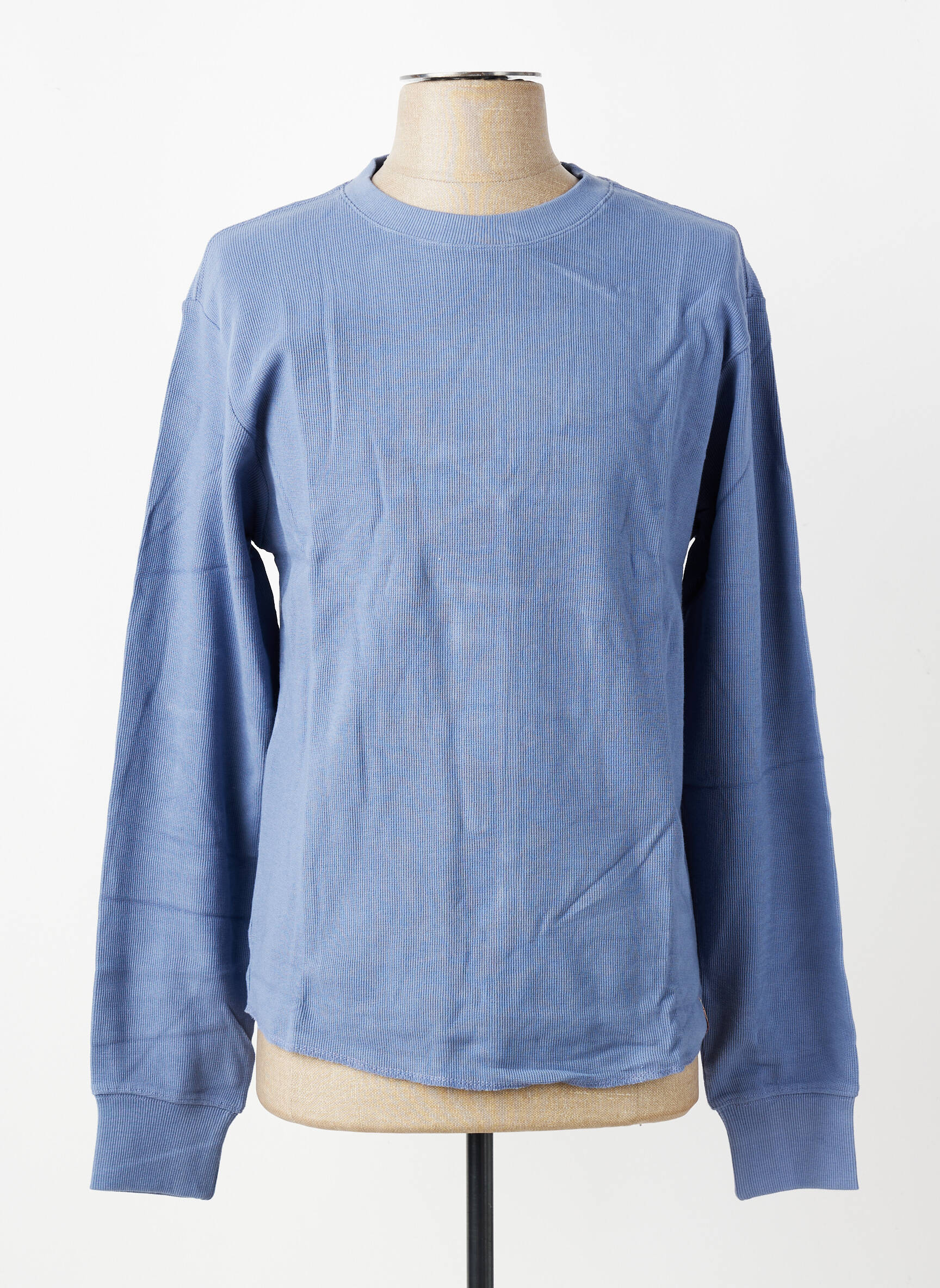 T-shirt coupe droite manches longues bleu IRON AND RESIN homme