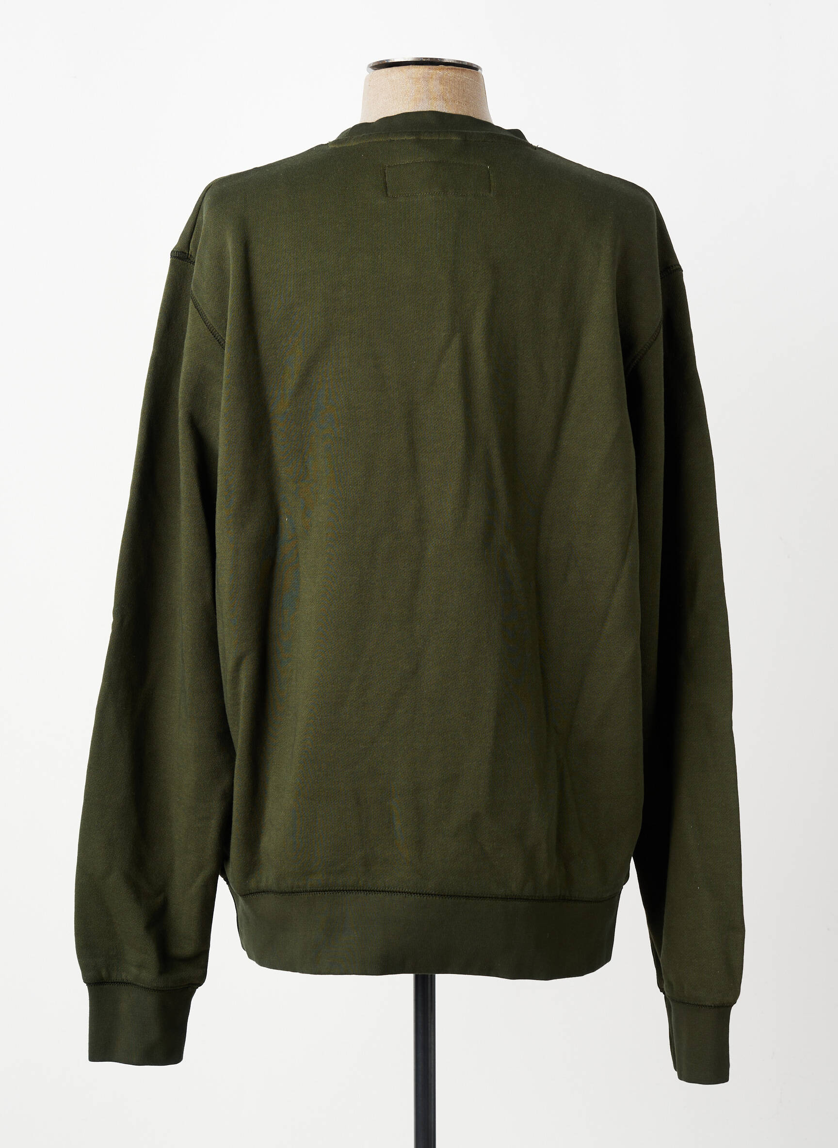 Sweat-shirt manches longues manches longues vert IRON AND RESIN homme