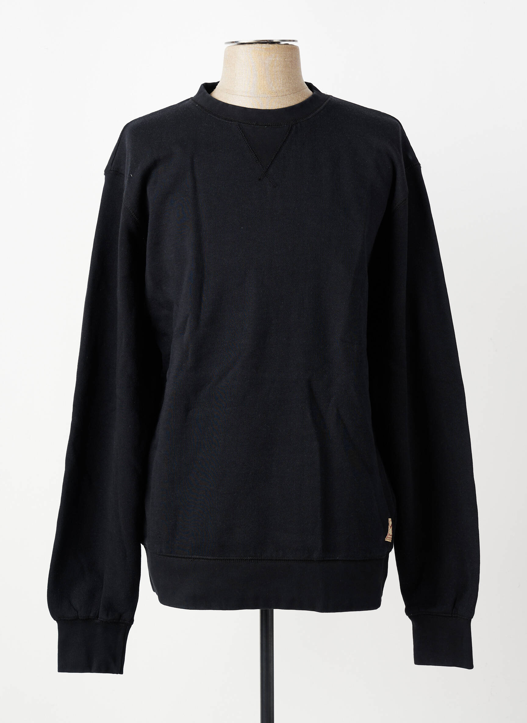 Sweat-shirt manches longues manches longues noir IRON AND RESIN homme