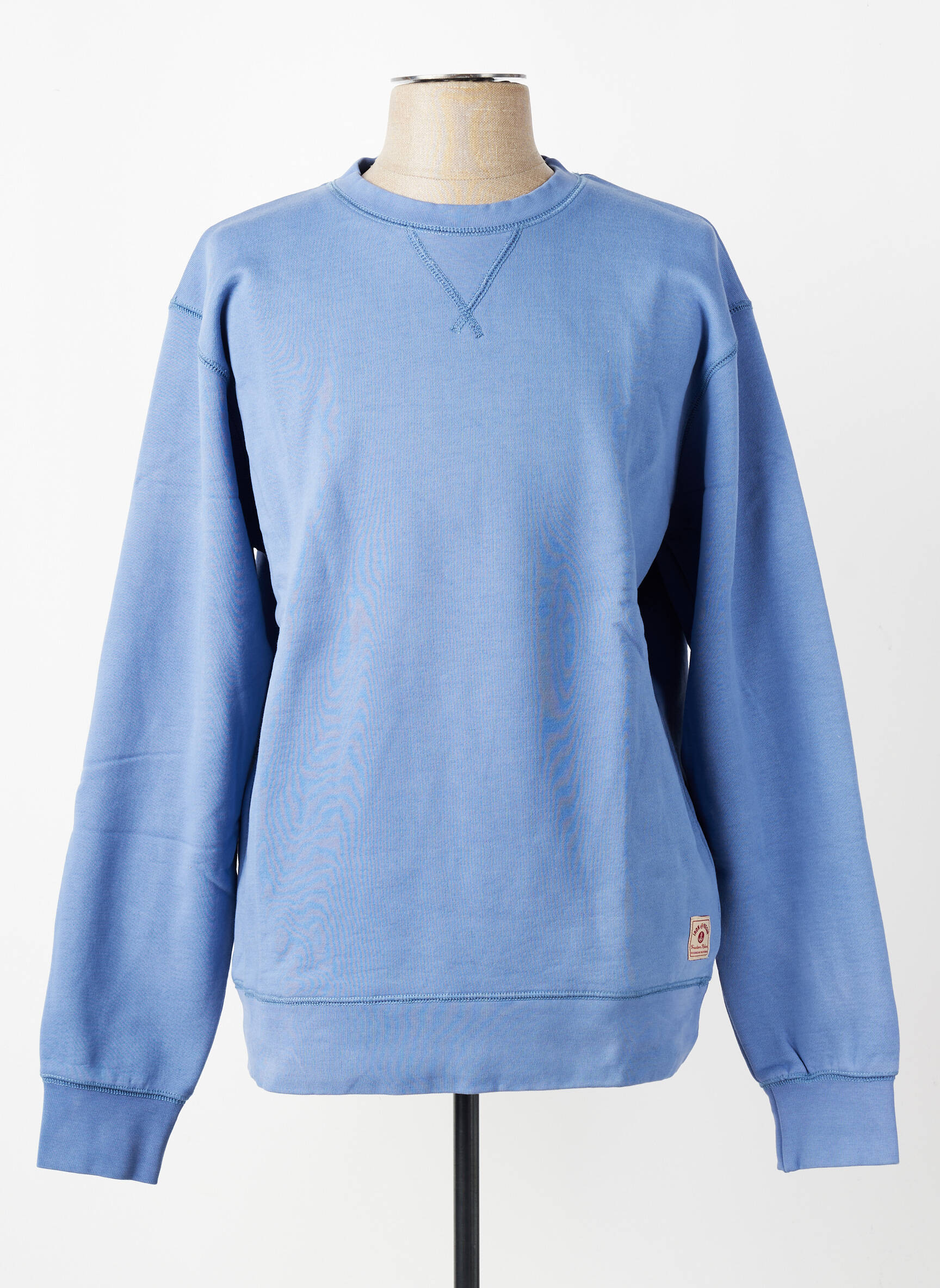 Sweat-shirt manches longues manches longues bleu IRON AND RESIN homme
