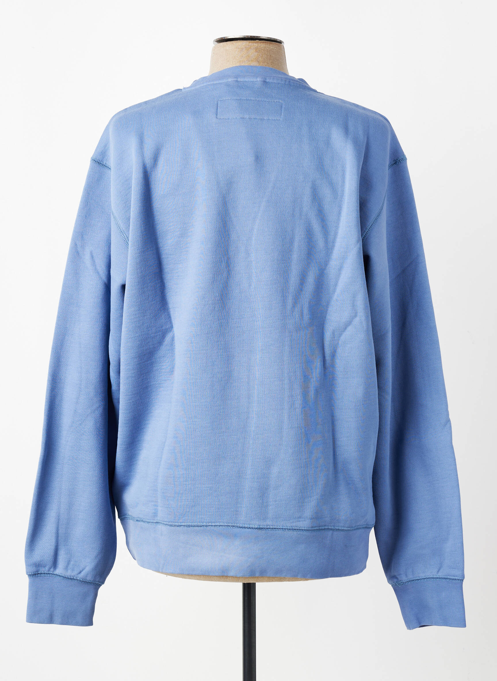 Sweat-shirt manches longues manches longues bleu IRON AND RESIN homme
