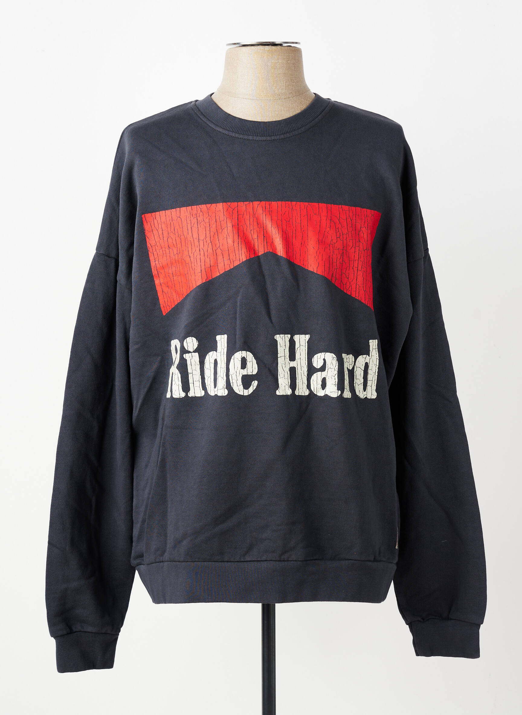 Sweat-shirt stretch manches longues bleu IRON AND RESIN homme