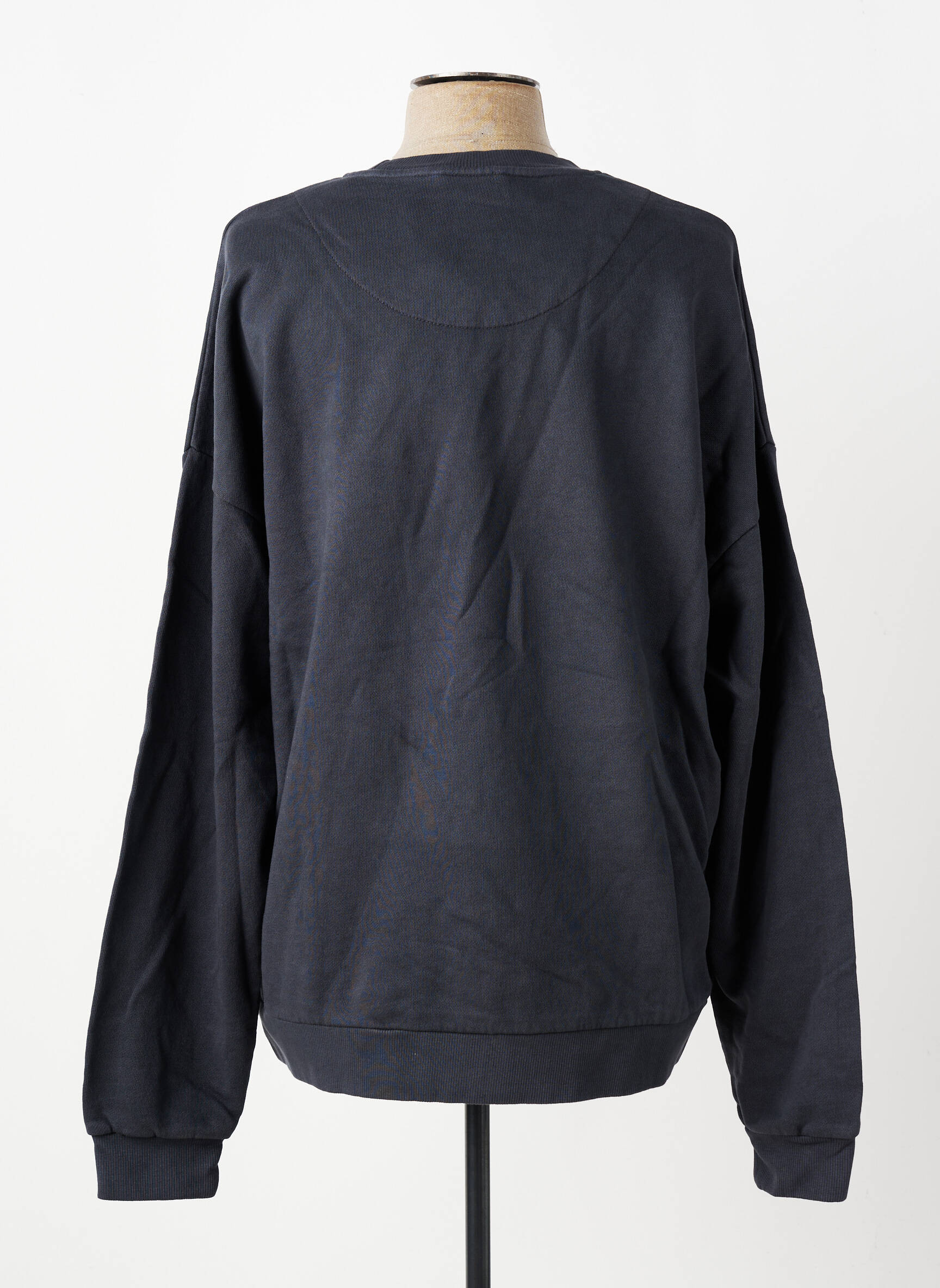 Sweat-shirt stretch manches longues bleu IRON AND RESIN homme