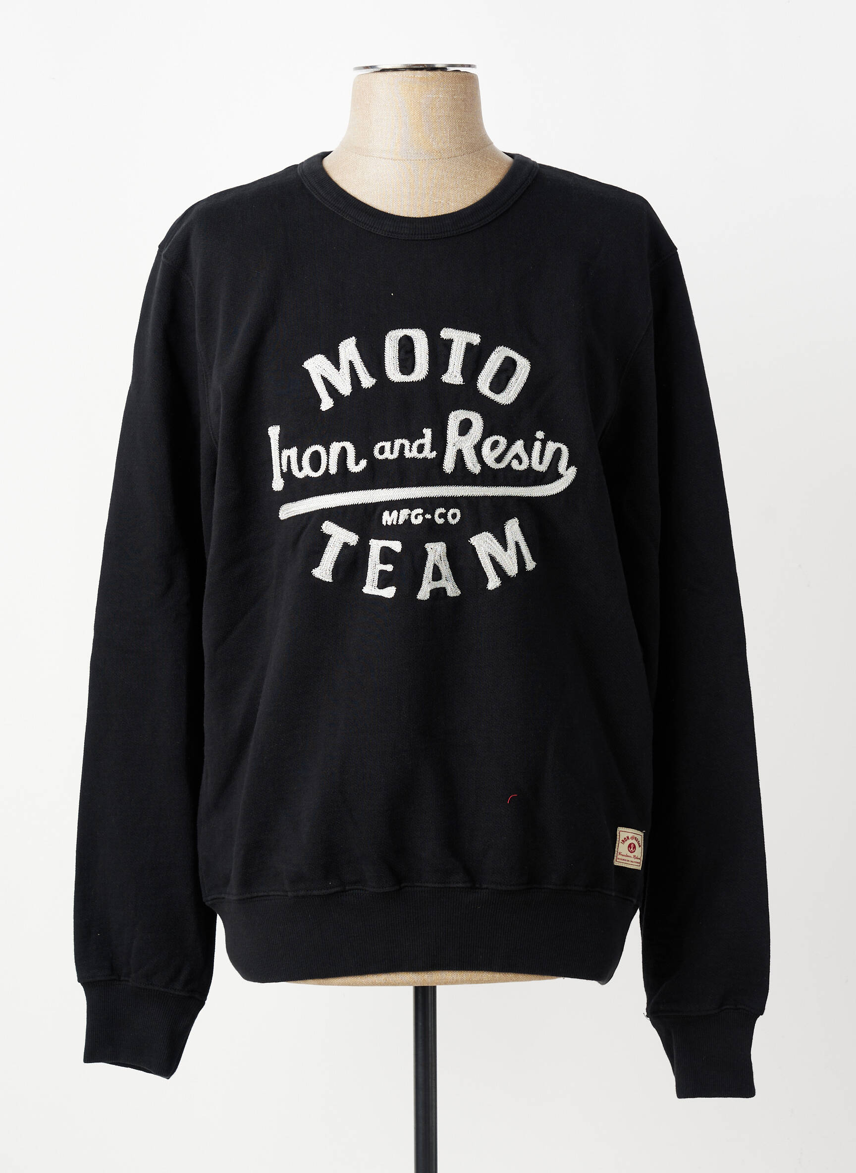 Sweat-shirt stretch manches longues noir IRON AND RESIN homme