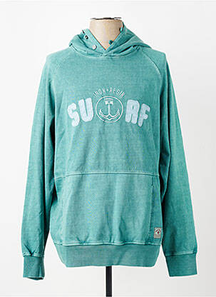 Sweat-shirt broderie manches longues vert IRON AND RESIN homme
