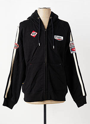 Veste casual resserrée sur le bas noir DAYTONA homme