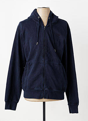 Veste casual coupe droite bleu DAYTONA homme