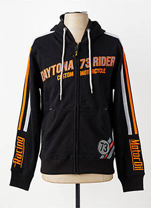 Veste casual resserrée sur le bas noir DAYTONA homme