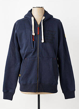 Veste casual coupe droite bleu DAYTONA homme