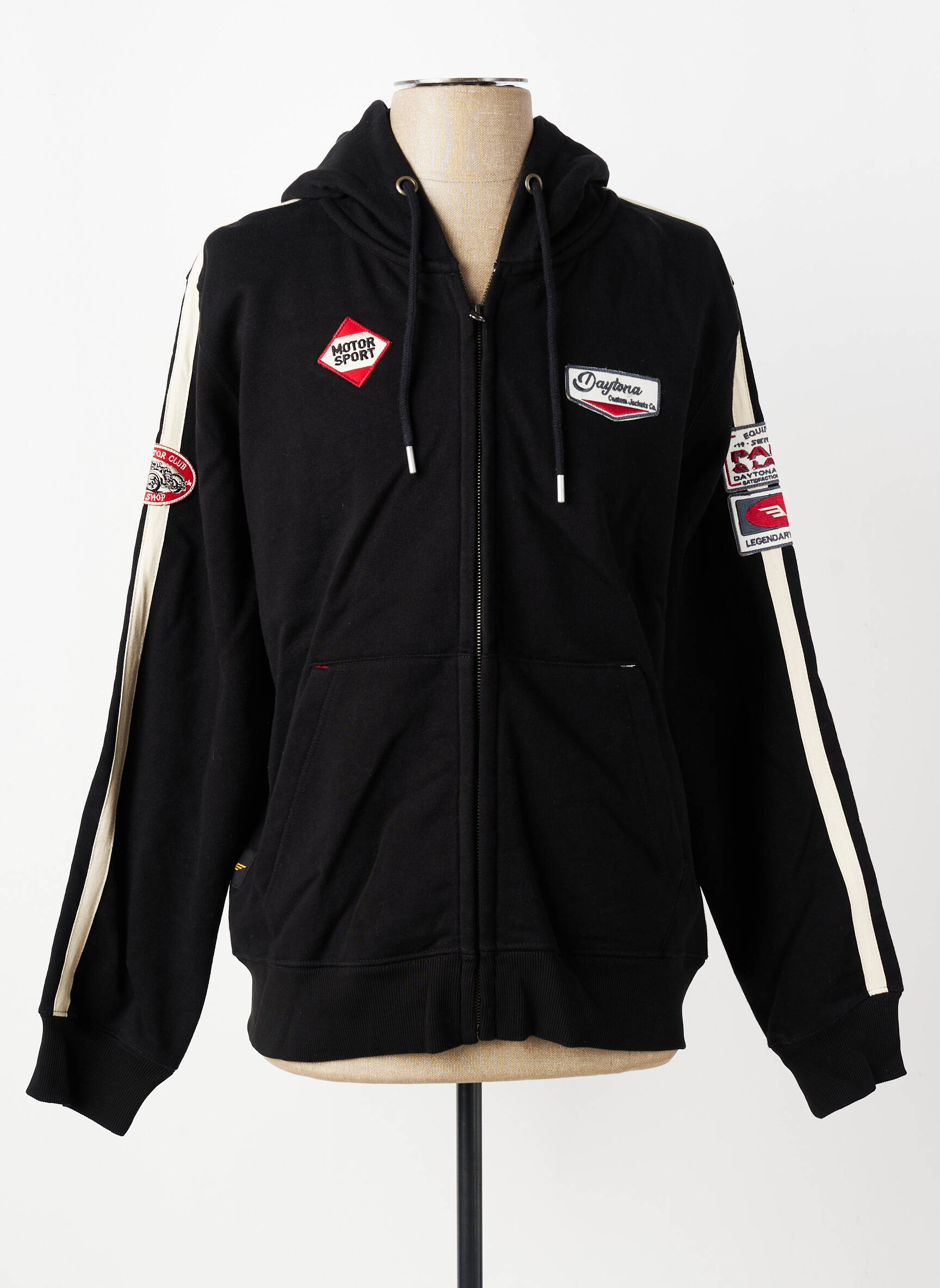 Veste casual resserrée sur le bas noir DAYTONA homme