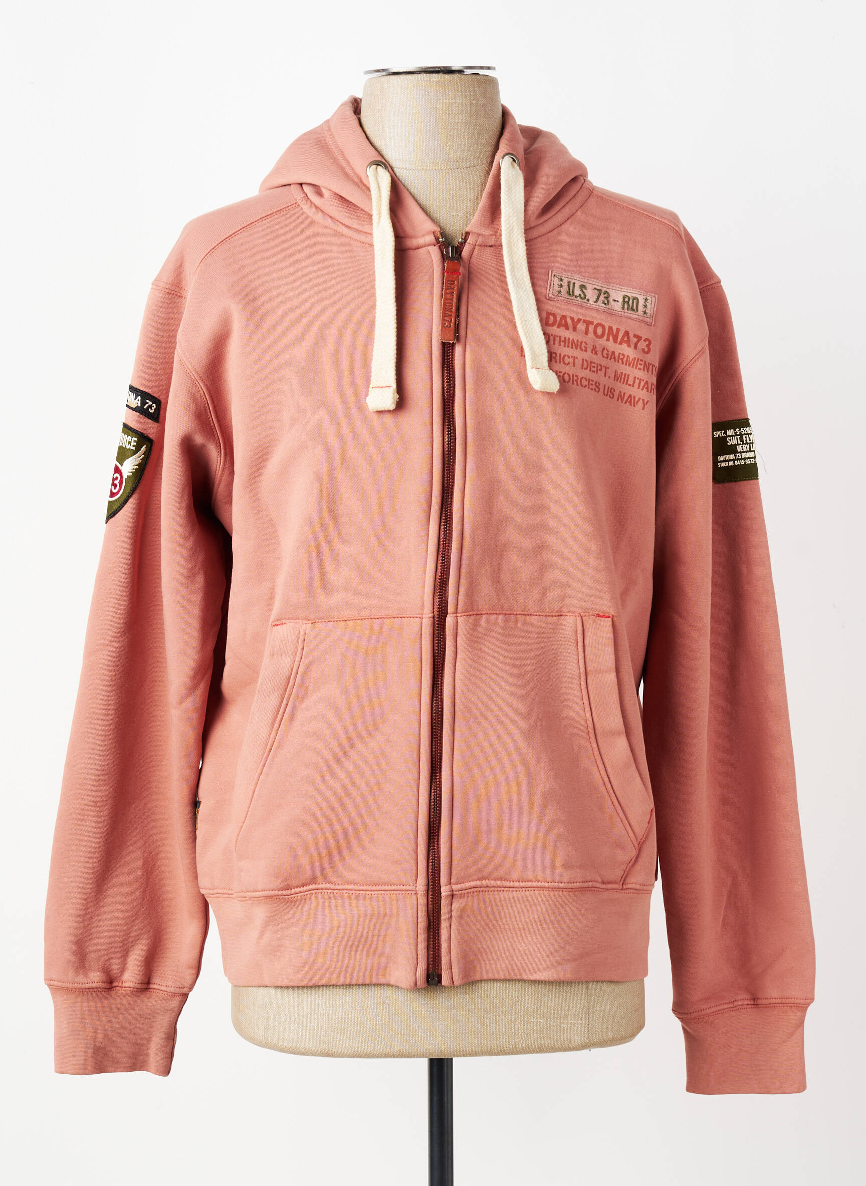 Veste casual coupe droite orange DAYTONA homme