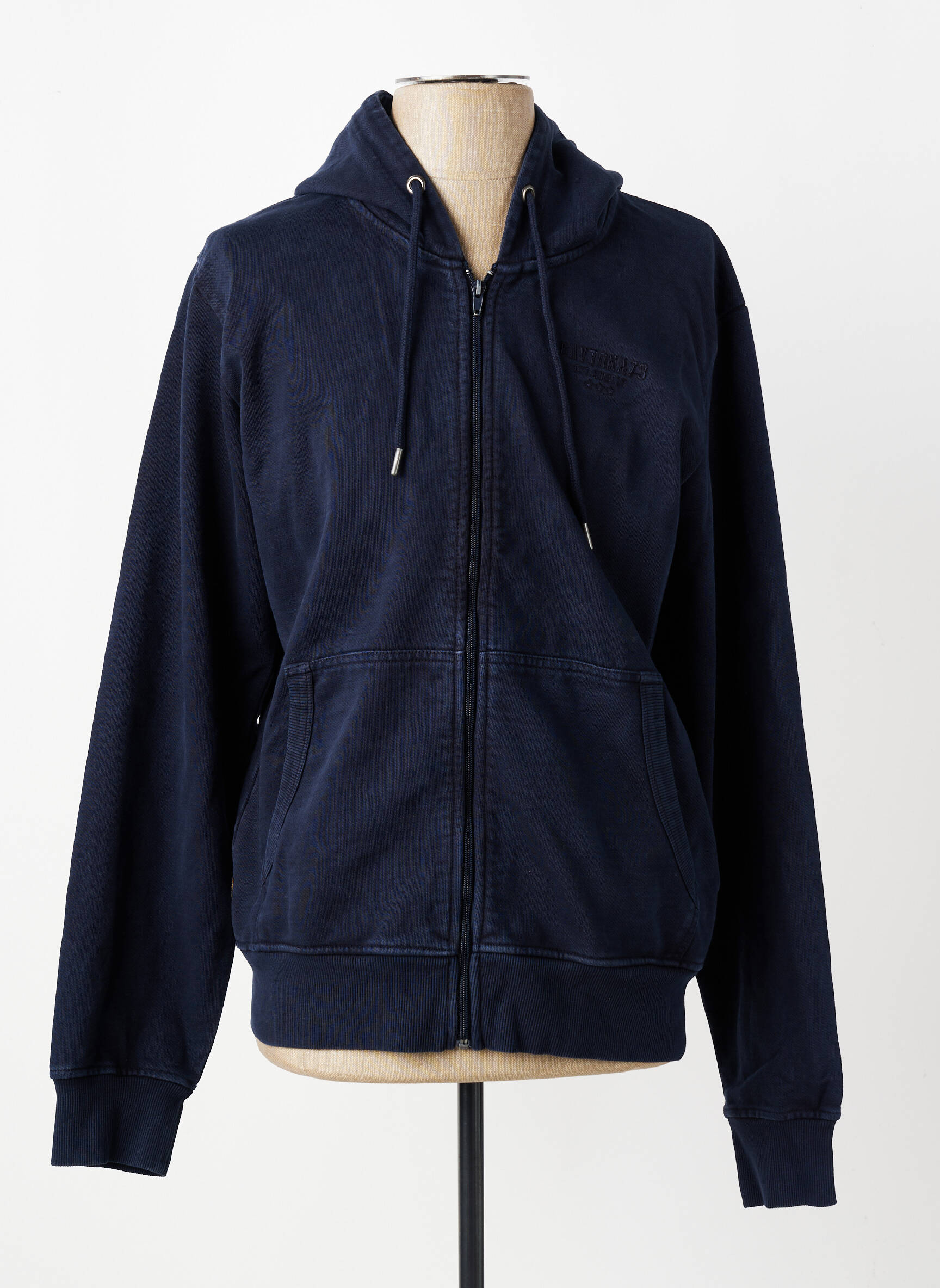 Veste casual coupe droite bleu DAYTONA homme