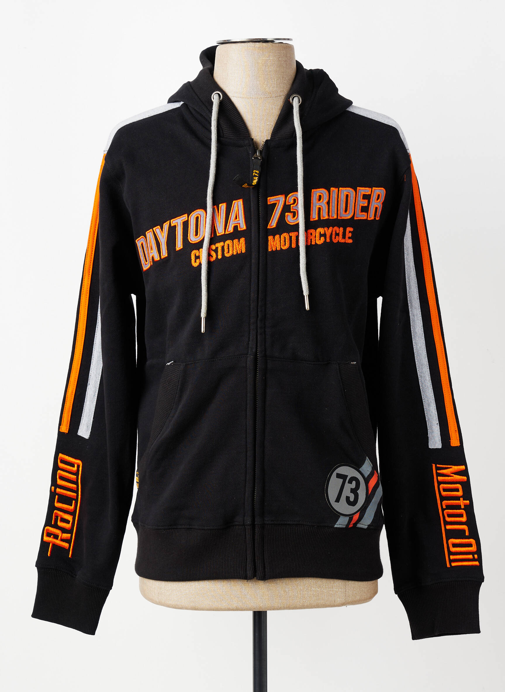 Veste casual resserrée sur le bas noir DAYTONA homme