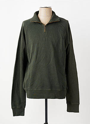 Sweat-shirt stretch manches longues vert IRON AND RESIN homme